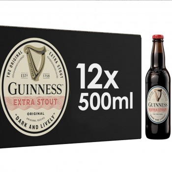 Guinness Original Extra Stout 12 x 500ml Beer Bottles